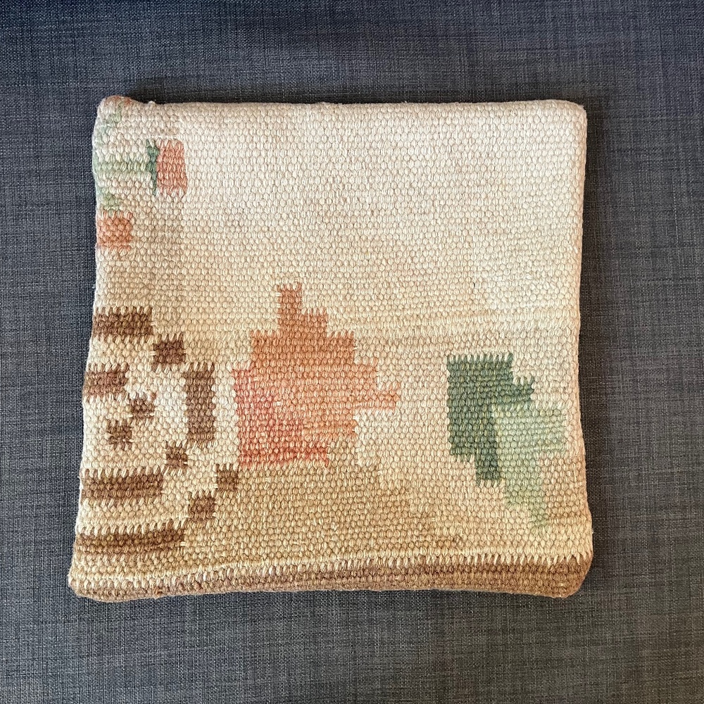 Turkish Kilim Pillow Cover 14x14 Brand New